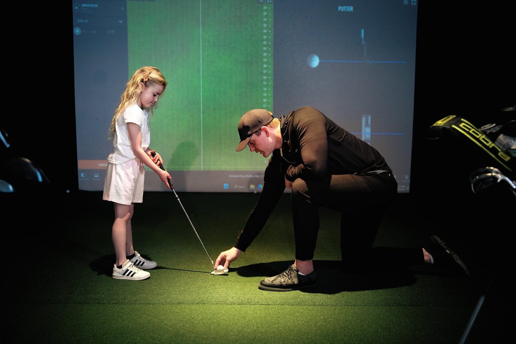 The Back Nine Golf Simulator near me indoor golf near me trackman best golf company