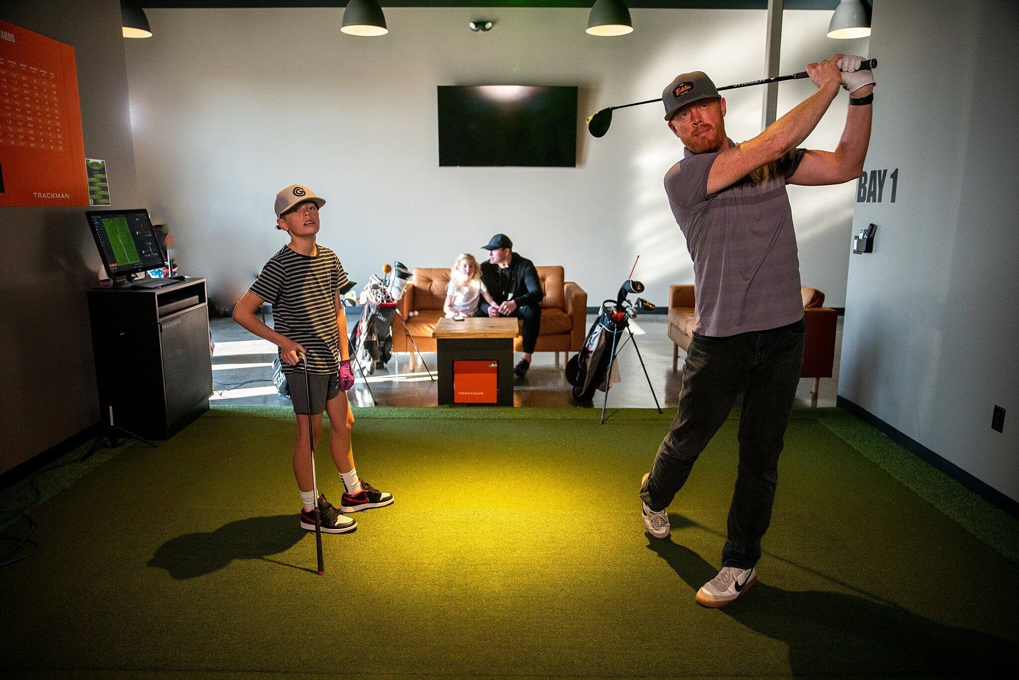 The Back Nine Golf Simulator near me indoor golf near me trackman_0026